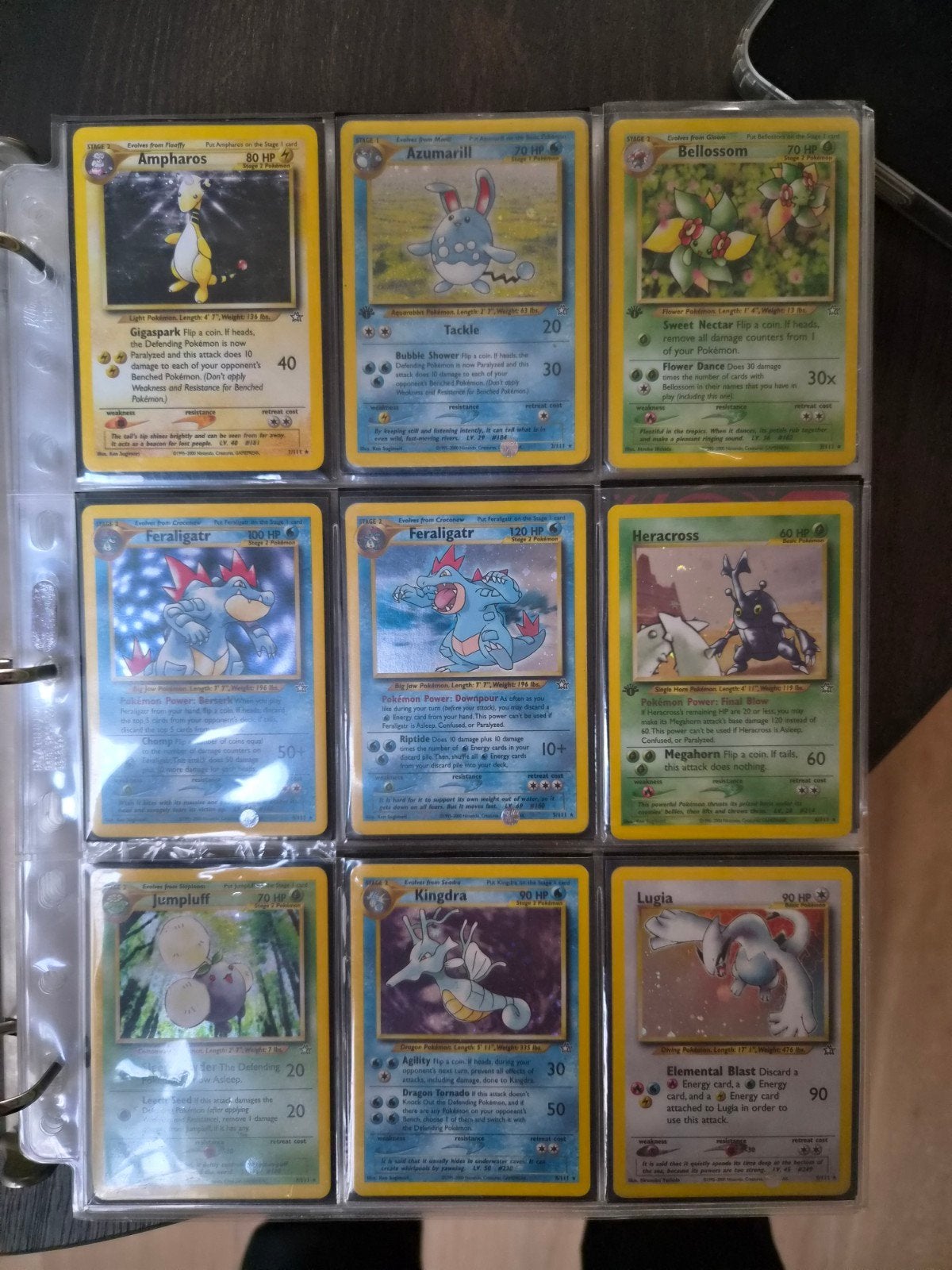 Compleet Neo Genesis, Discovery, Revelation pokemon kaarten, Ophalen, Zo goed als nieuw, Meerdere kaarten