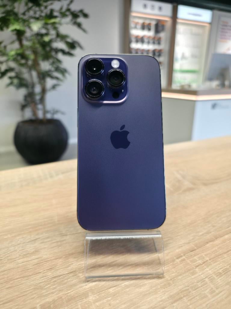 iPhone 14 Pro 128GB Paars Batterij 100% 2 jaar garantie, Paars, Ophalen of Verzenden, Anjelierstraat 2, Zonder simlock