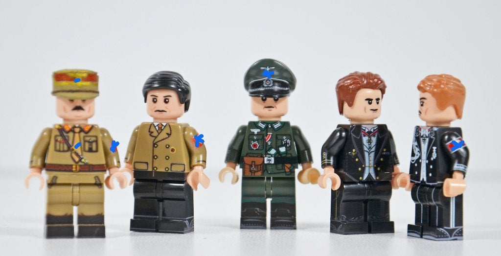 5 minifiguren/soldaten wo2, Ophalen of Verzenden, Nieuw, Minifiguur, Overige thema's