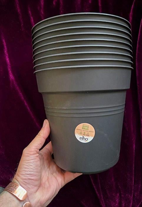 kweekpot elho 21 cm zwart x 9 NIEUW, Kunststof, Rond, Nieuw, Ophalen of Verzenden
