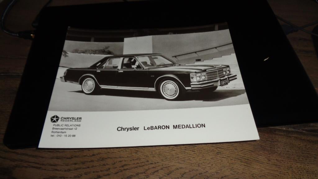 GROTE USA Persfoto CHRYSLER LeBARON  MEDALLION, Verzenden, Nieuw, Overige merken