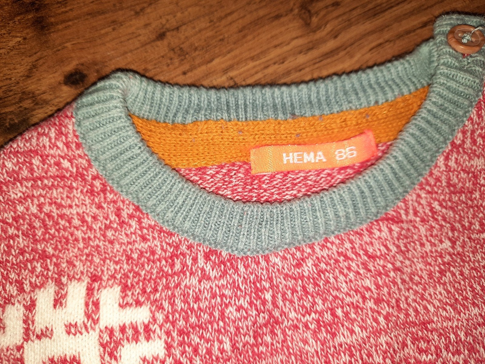Tweeling meisjes kerst/winter truien met een pinguïn mt 86, Ophalen of Verzenden, Zo goed als nieuw, Kleding