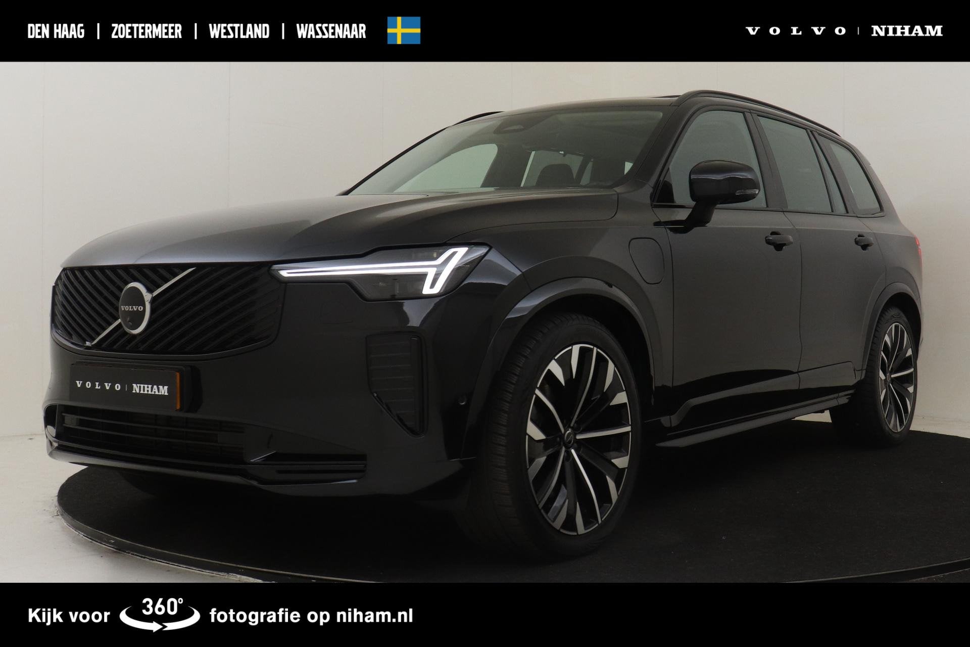 Volvo XC90 II T8 PLUG-IN HYBRID AWD ULTRA DARK *FULL OPTIONS, Auto's, Gebruikt, Euro 6, 4 cilinders, Zwart
