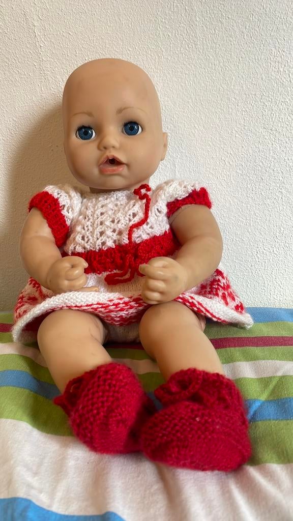 Zapf babypop met slap lichaam en geluid, Ophalen of Verzenden, Zo goed als nieuw, Babypop