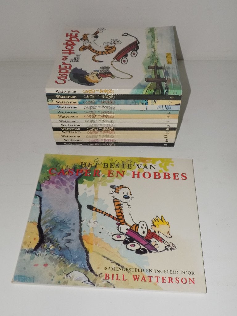 Casper en Hobbes ~ Complete serie 1 tm 13 + Het beste van, Complete serie of reeks, Ophalen of Verzenden, Zo goed als nieuw