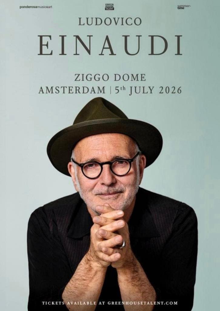 2x zitplaatsen Ludovico Einaudi 6 juli 2026, Twee personen, Juli