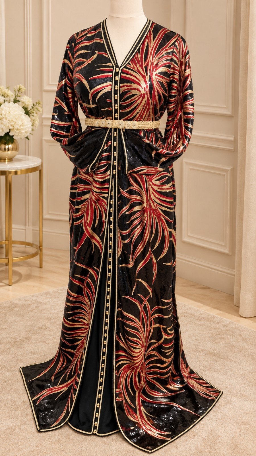 Marokkaanse takchita/ kaftan/ jurk, Maat 38/40 (M), Overige typen, Ophalen of Verzenden, Zo goed als nieuw
