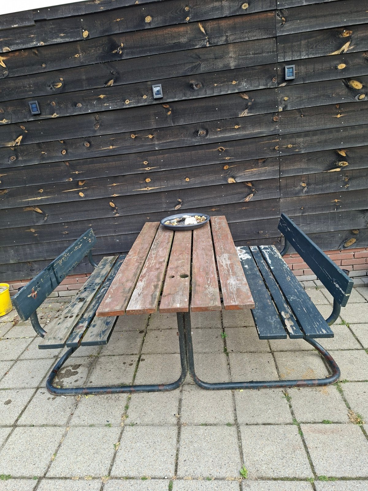 Robuuste picknicktafel met bankjes, Tuin en Terras, Ophalen of Verzenden