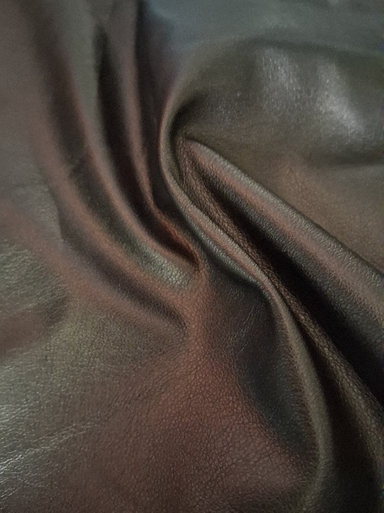 Brons pu leer 2-way stretch, Hobby en Vrije tijd, Stoffen en Lappen, Bruin, 120 cm of meer, Leer of Kunstleer, Nieuw