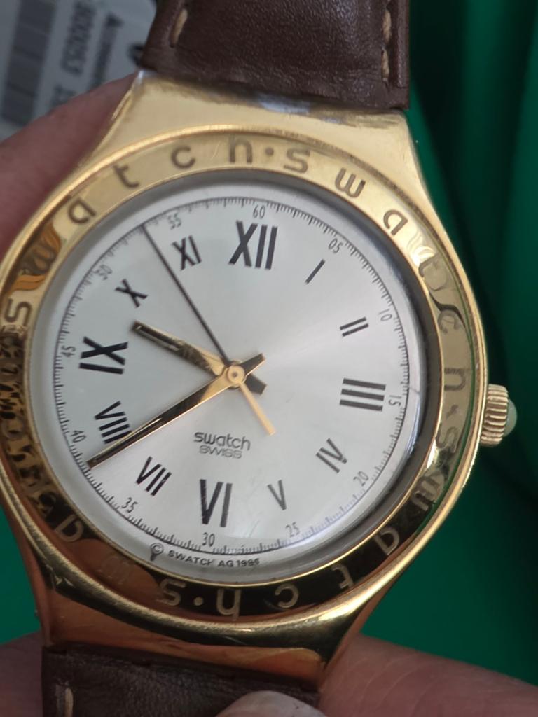 vintage Swatch Irony Big uit 1996 (model Romanico YGG106), Sieraden, Tassen en Uiterlijk, Horloges | Heren, Ophalen of Verzenden