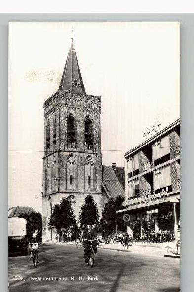 Ede NH kerk 2 kaarten, Verzenden, 1940 tot 1960, Ongelopen, Gelderland