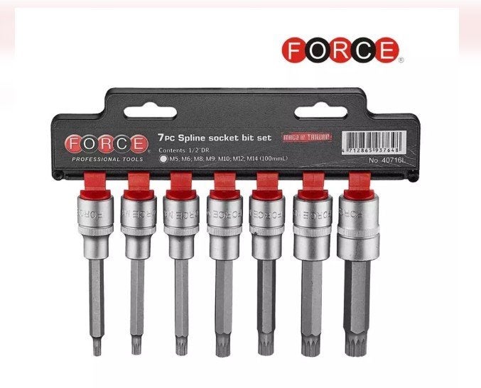 Veeltand Force doppenset 7 dlg. lang [40716L], Verzenden, Nieuw