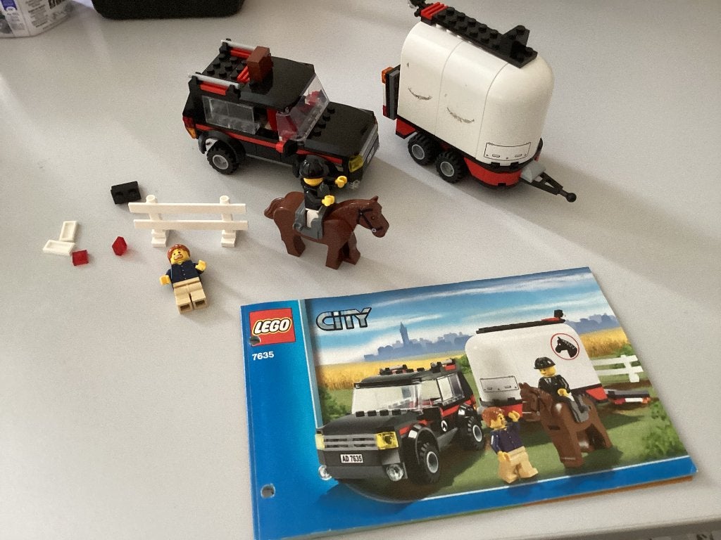 Lego set 7635. Jeep met paardentrailer.met boekje, Ophalen of Verzenden, Gebruikt, Lego