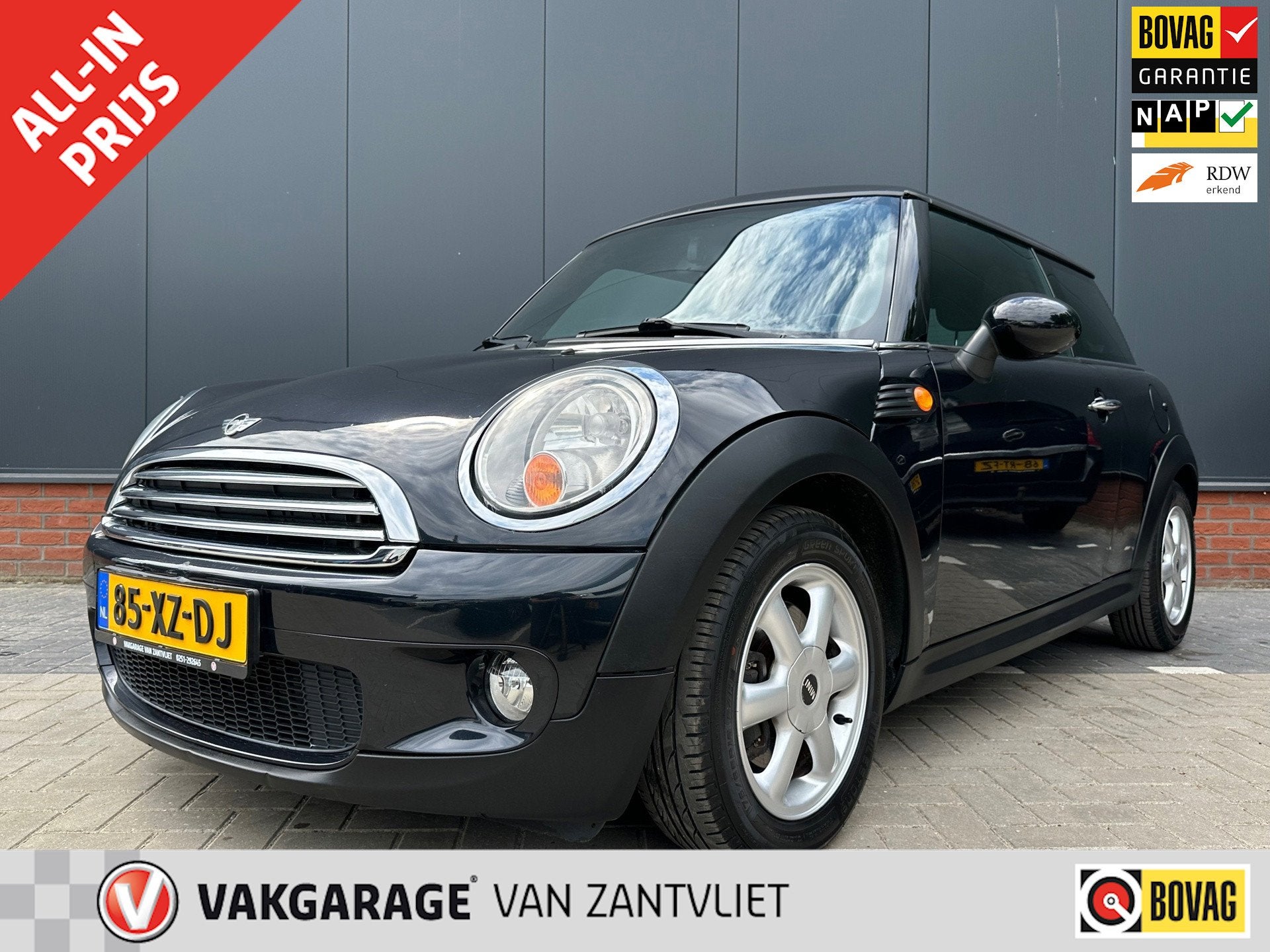 Mini Mini 1.4 Cooper Pepper (12 mnd BOVAG garantie), Auto's, Stof, Gebruikt, Zwart, 4 stoelen