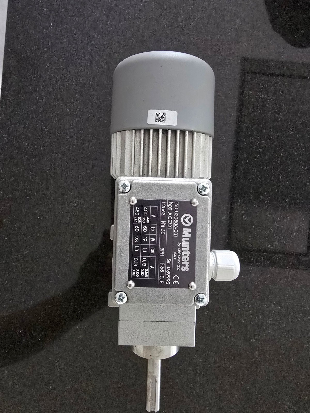 Munters 150-020508-001 Motor, Ophalen, Gebruikt, Elektromotor, Minder dan 1400 rpm