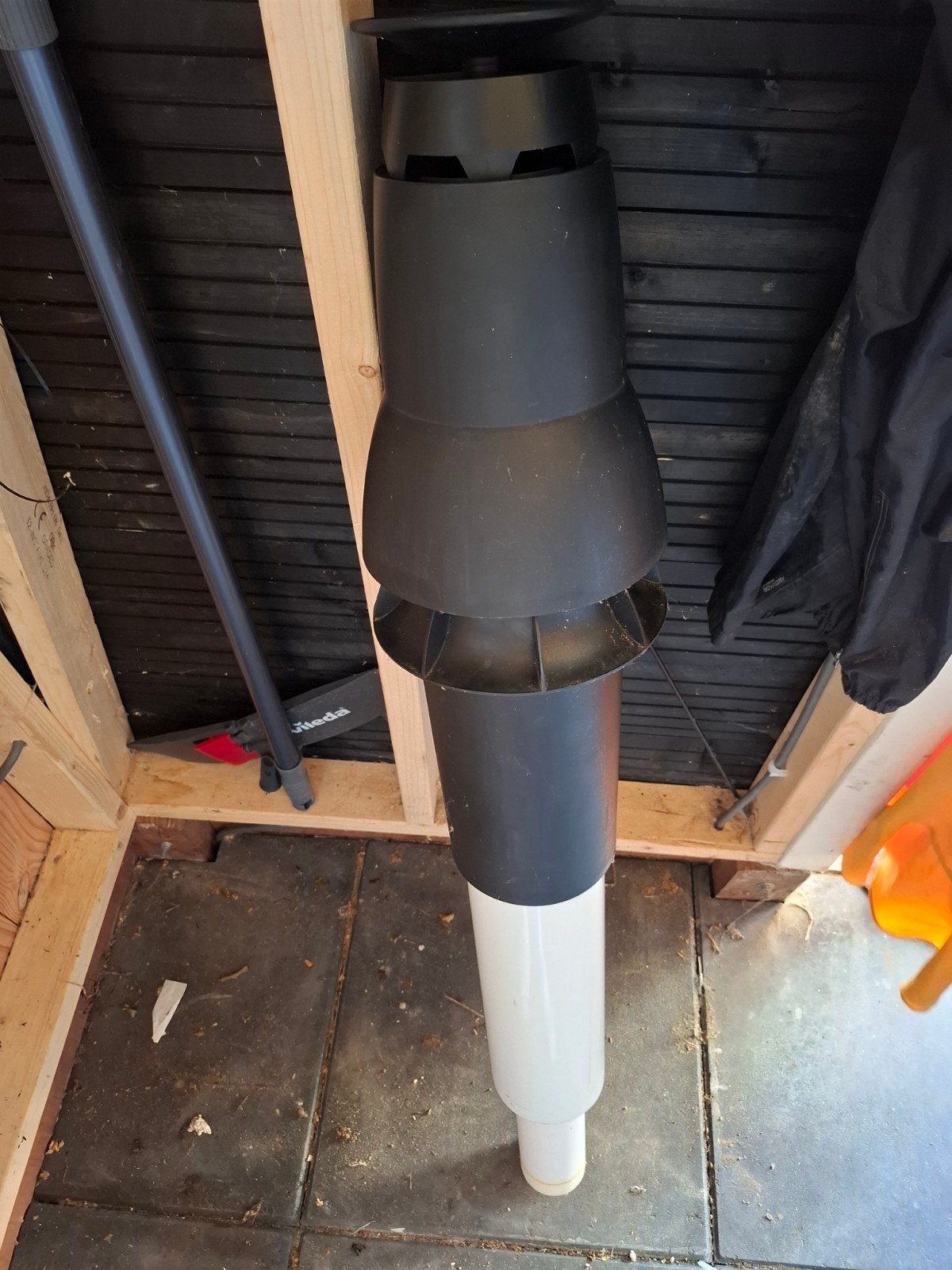 Ventilatiepijp / Afzuigbuis - Zwart en Wit, Ophalen