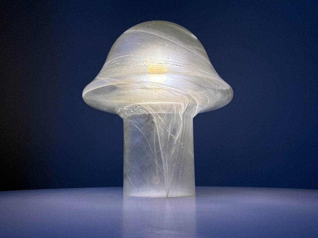 XL Vintage design swirl mushroom tafellamp Peill & Putzler, Gebruikt, 38 cm, Design, E27 (groot)