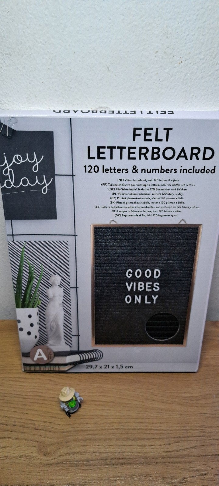 Vilten Letterbord met 120 Letters & Cijfers - Nieuw, Zwart, Nieuw, Ophalen of Verzenden, Modern