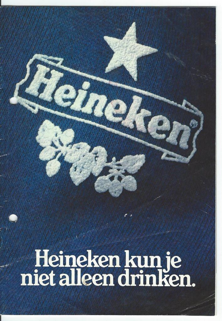 Heineken bier: folders van de Heineken shop jaren 80, Ophalen of Verzenden, Overige typen, Heineken
