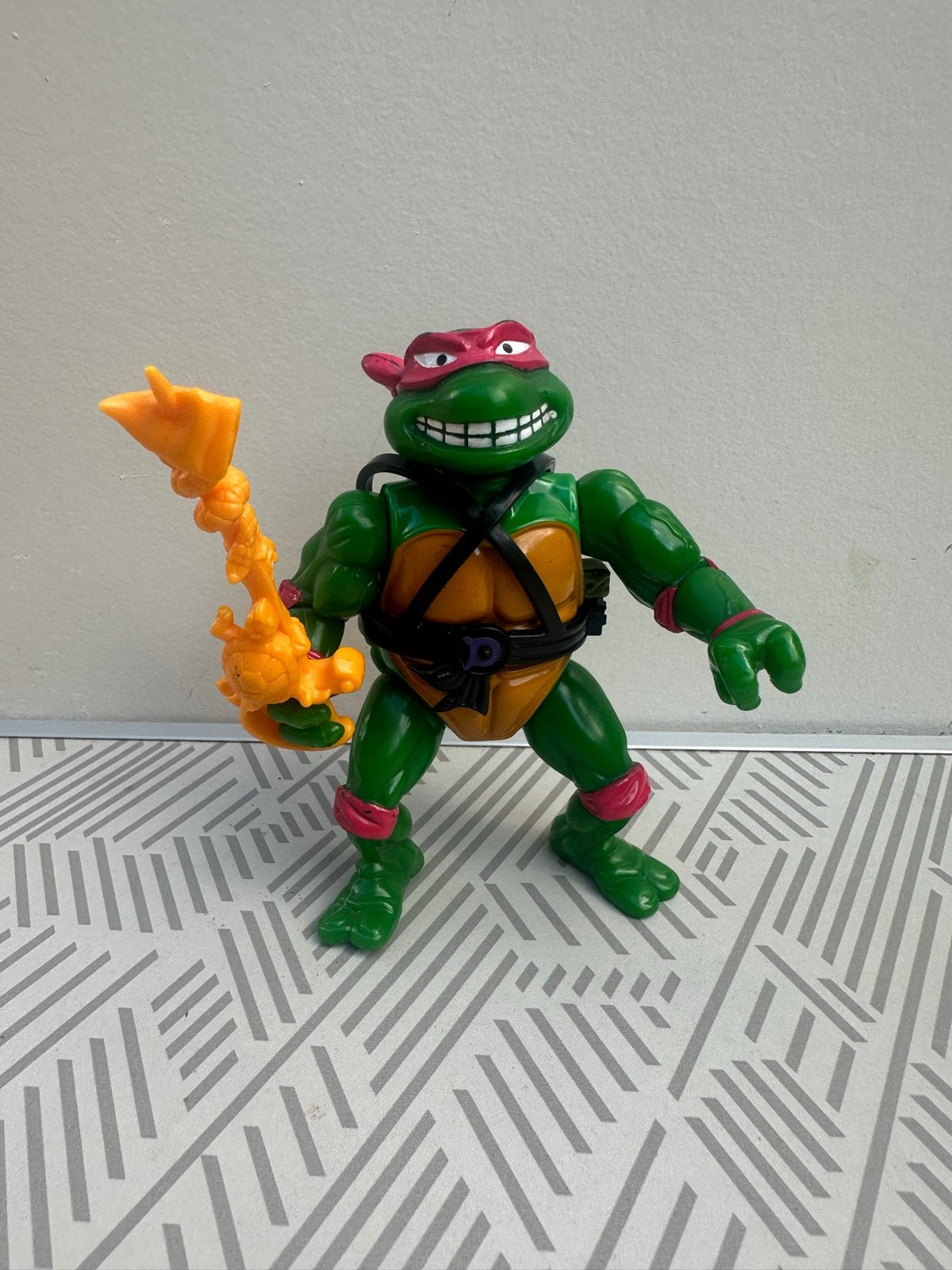 Vintage TMNT Raphael Actiefiguur 1989 Playmates Toys, Ophalen of Verzenden, Gebruikt