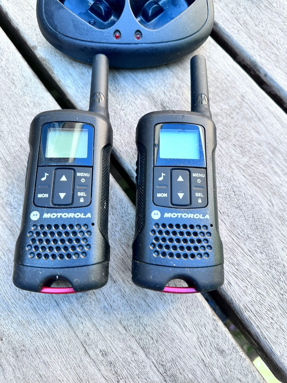 Motorola TLKR T60 Walkie Talkies, Minder dan 2 km, Gebruikt, Ophalen of Verzenden, Portofoon of Walkie-talkie