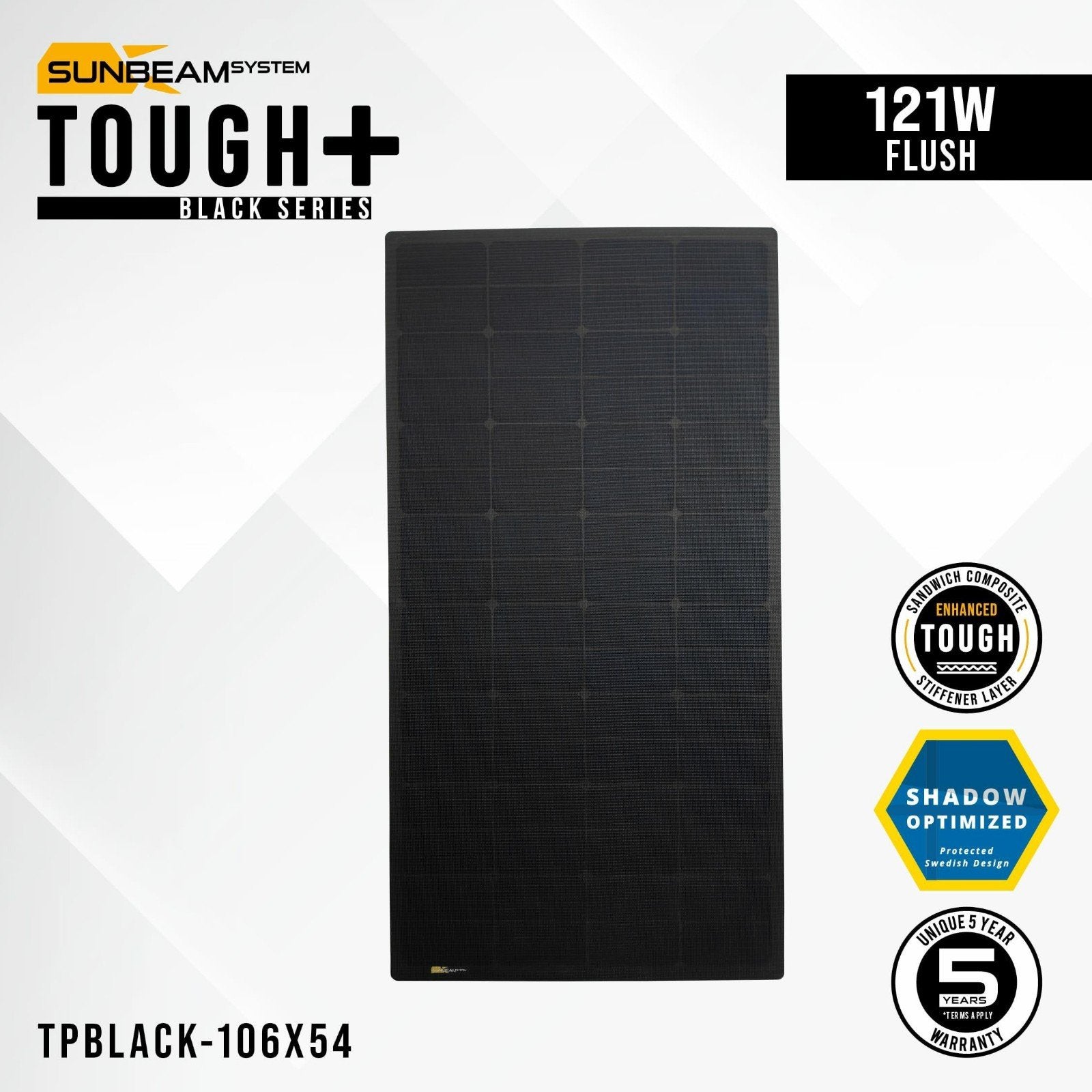 Flexibele zonnepanelen SUNBEAM Tough+Black, Ophalen, Nieuw, Overige typen