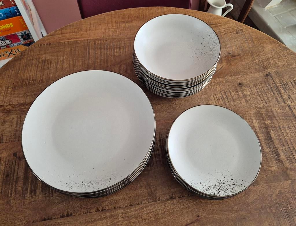 Tavola servies set 6 ontbijtborden dinerborden diepe borden, Ophalen, Porselein, Overige stijlen, Bord(en)