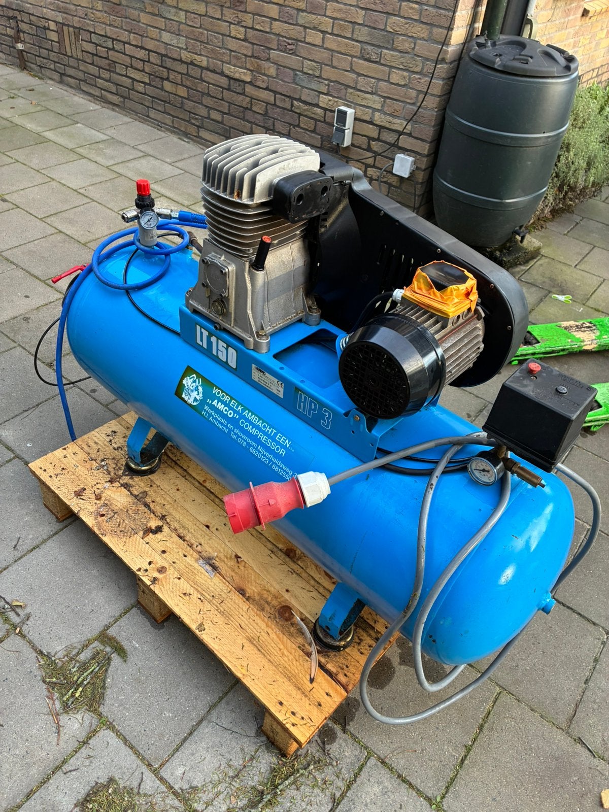Abac LT 150 HP 3 Compressor, 100 liter of meer, Ophalen of Verzenden, Zo goed als nieuw