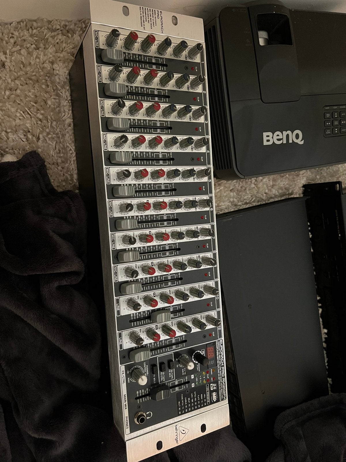 Behringer Europack Pro RX1202FX Rack Mixer, Muziek en Instrumenten, Mengpanelen, Ophalen of Verzenden, Gebruikt, 10 tot 20 kanalen