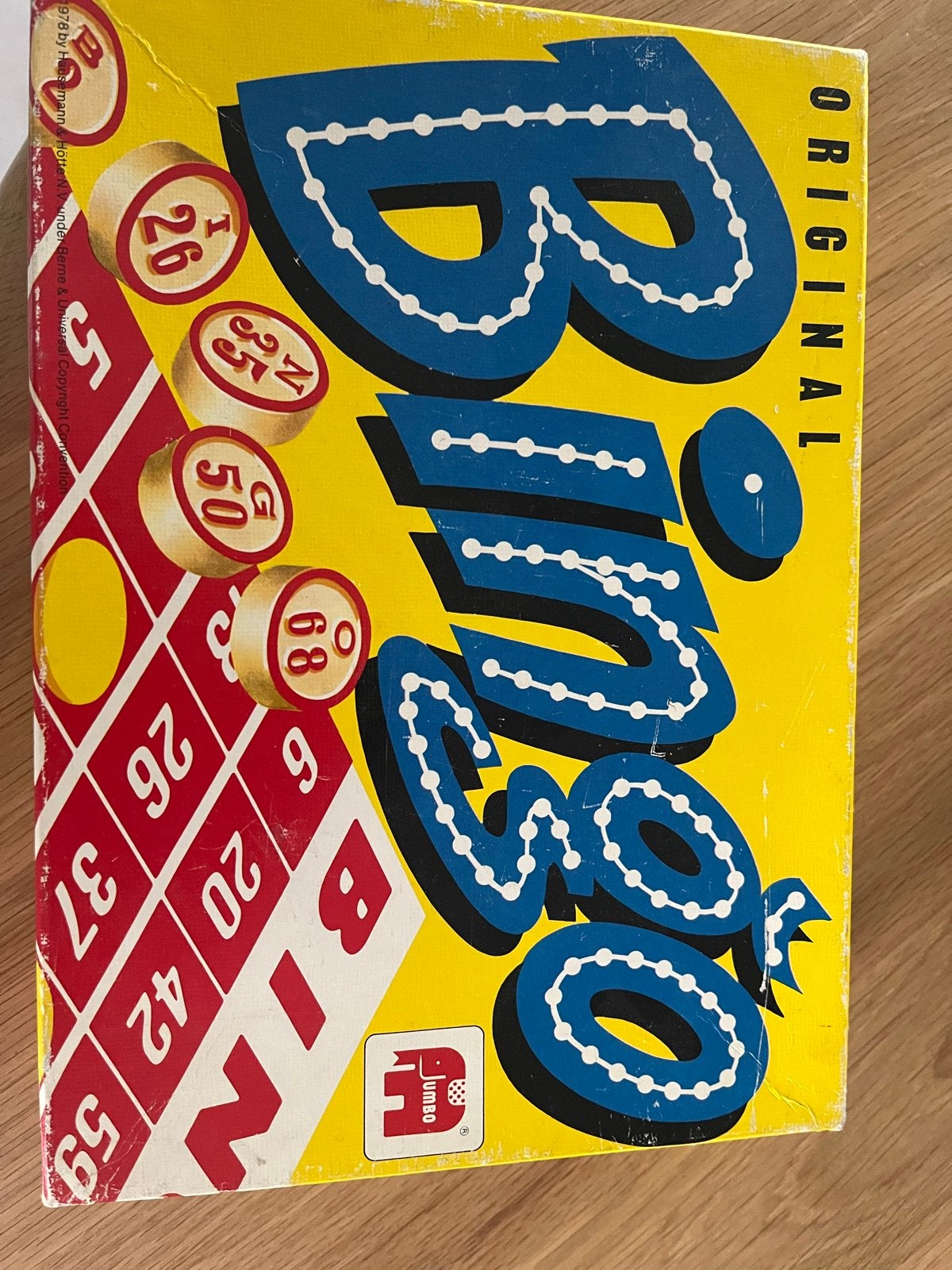 Vintage Jumbo Bingospel - Origineel, Hobby en Vrije tijd, Vijf spelers of meer, Ophalen of Verzenden, Gebruikt