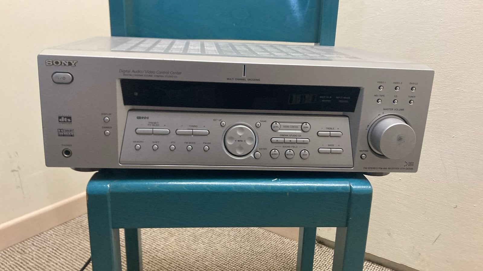 Sony STR-DE595 AV Receiver - Digitale Audio/Video Control, Gebruikt, Ophalen of Verzenden, 60 tot 120 watt, Sony