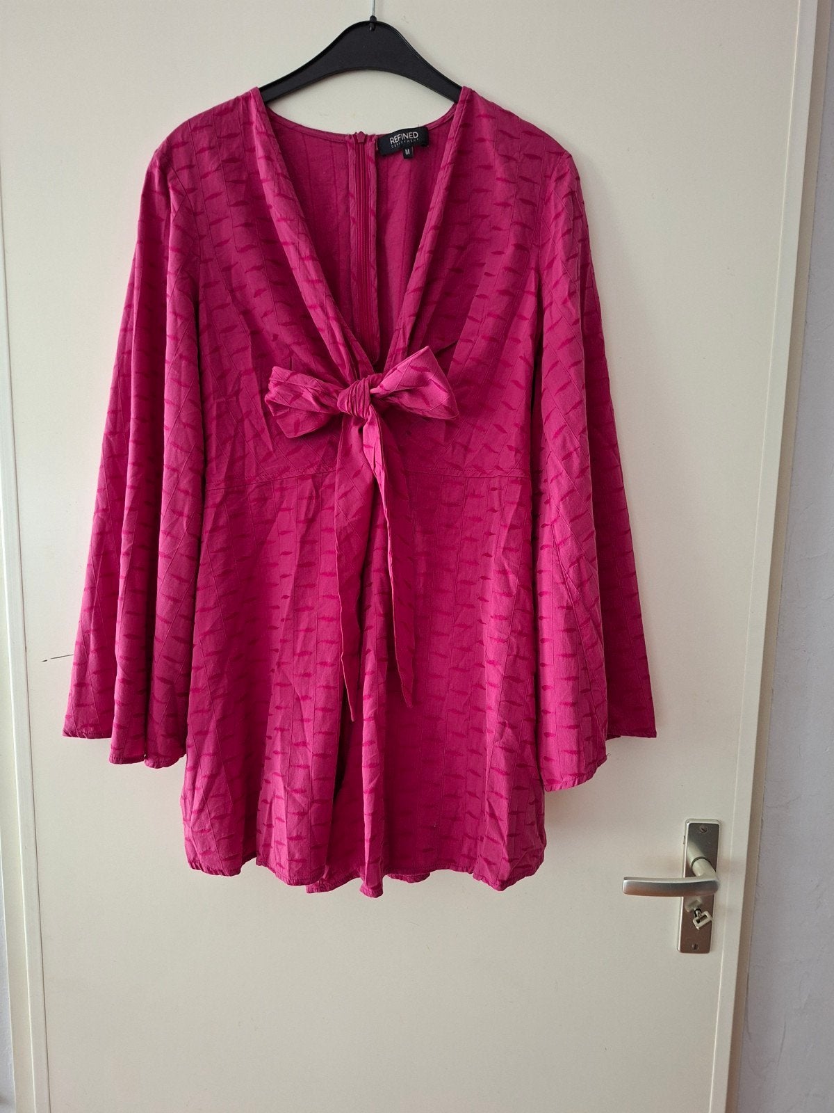 Refined Department fuchsia jumpsuit met lange mouwen, maat M, Maat 38/40 (M), Ophalen of Verzenden, Zo goed als nieuw, Lange mouw
