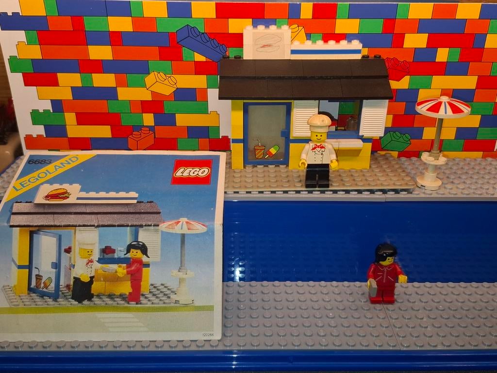 Lego hamburger tent 6683 legoland, Compleet, Gebruikt, Lego, Ophalen of Verzenden