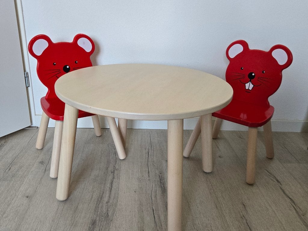 Houten meubelset voor kinderen - Pintoy, Kinderen en Baby's, Speelgoed | Houten speelgoed, Ophalen, Gebruikt, Meubelstuk of Keukentje