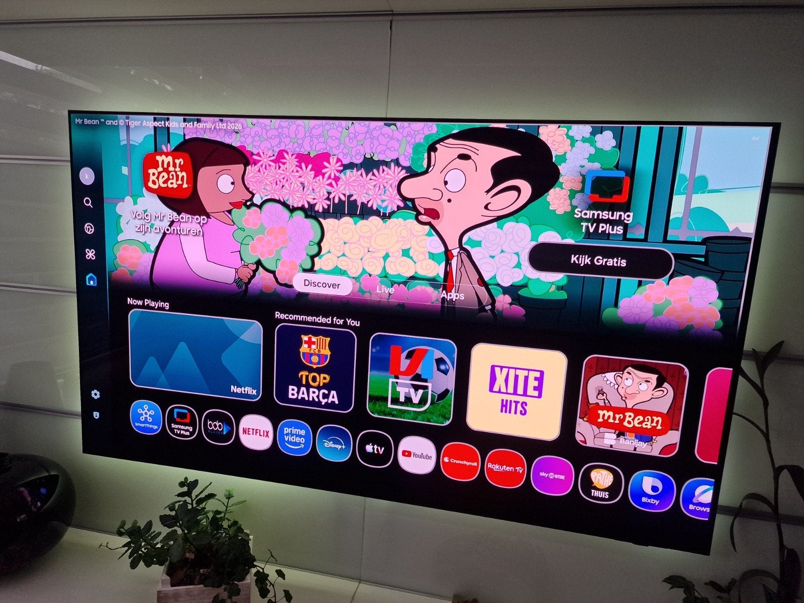 Samsung Oled S95C- Zo goed als nieuw met 3 jaar volledige ga, Ophalen of Verzenden, Zo goed als nieuw, Samsung, 100 cm of meer