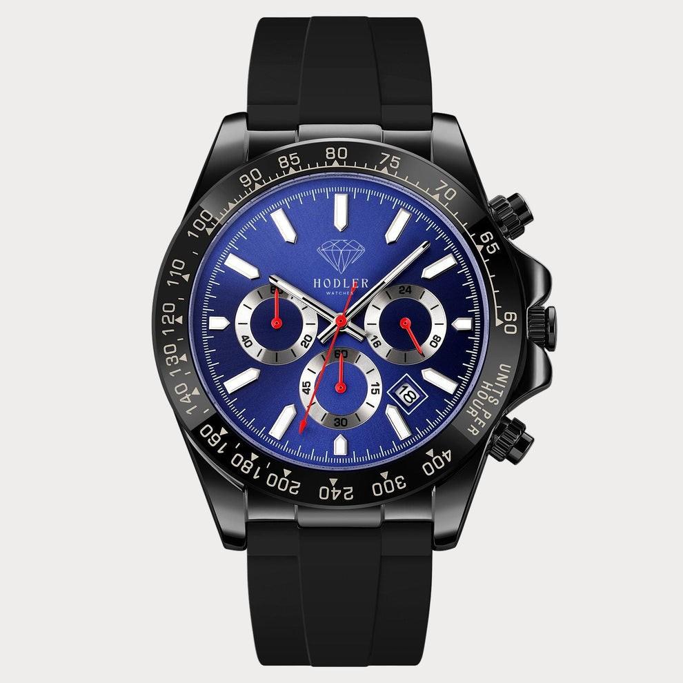 Hodler Watches Vernier-Black Blue Polshorloge Nieuw, Sieraden, Tassen en Uiterlijk, Horloges | Heren, Overige merken, Staal, Polshorloge