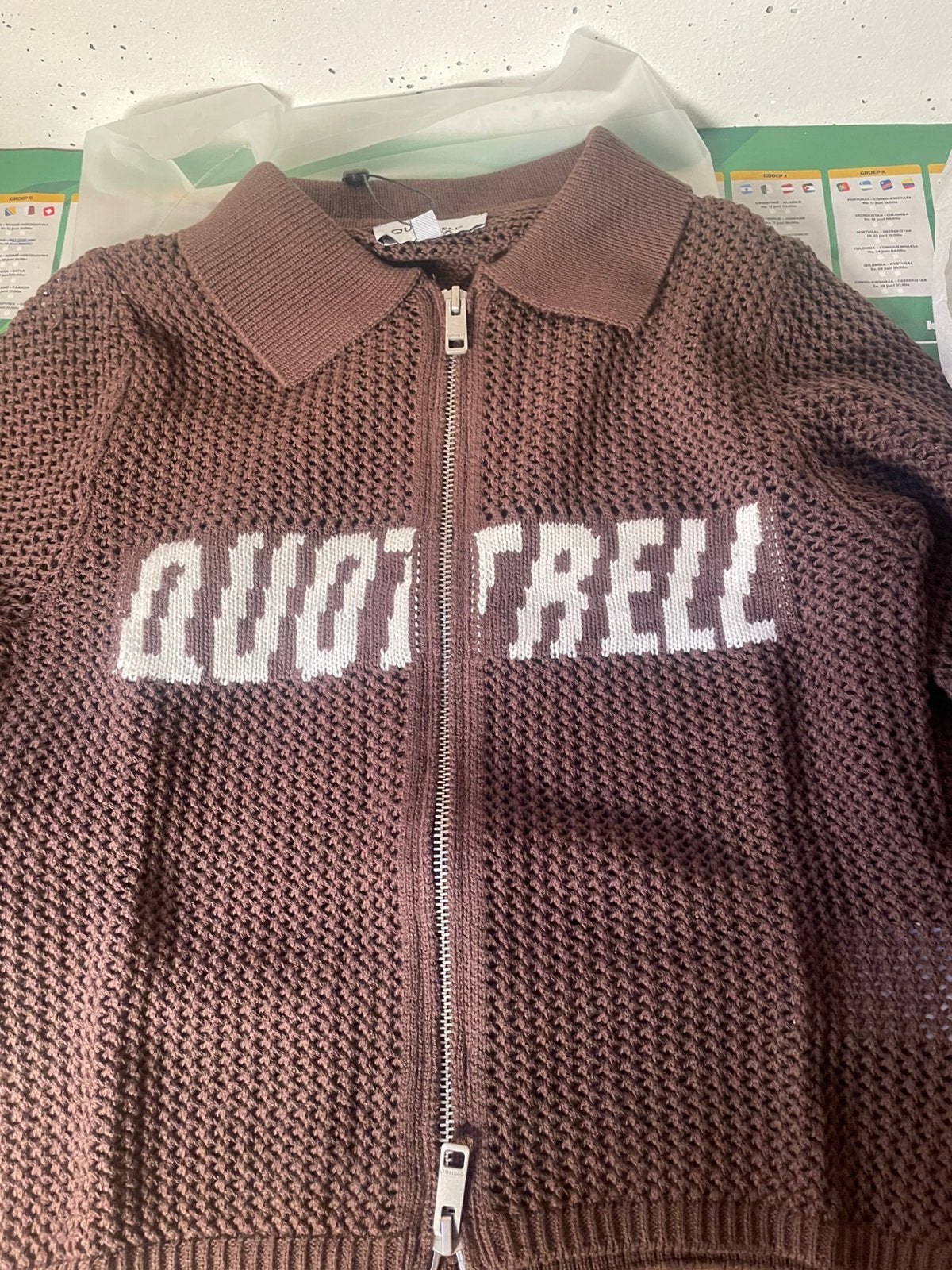 Quotrell Knitted Zip Top, Kleding | Dames, Truien en Vesten, Ophalen of Verzenden, Nieuw, Maat 38/40 (M), Bruin