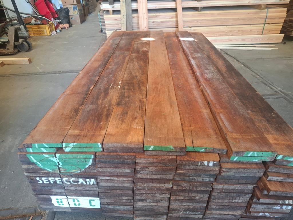 Partij 90 st hardhout azobe planken 2 m bezorgen mogelijk, Ophalen, Planken, Nieuw, Hardhout