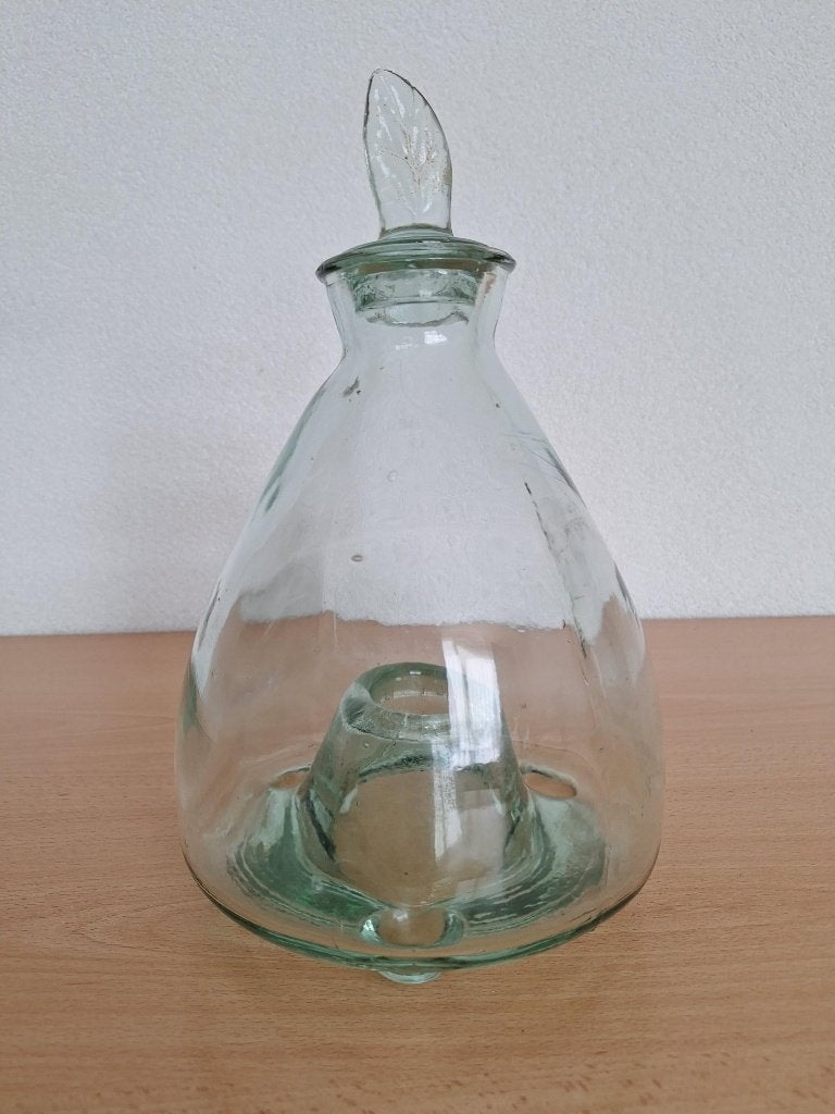 Wespenvanger vintage Pizarro, glas, bladvormige glazen stop, Ophalen, Gebruikt