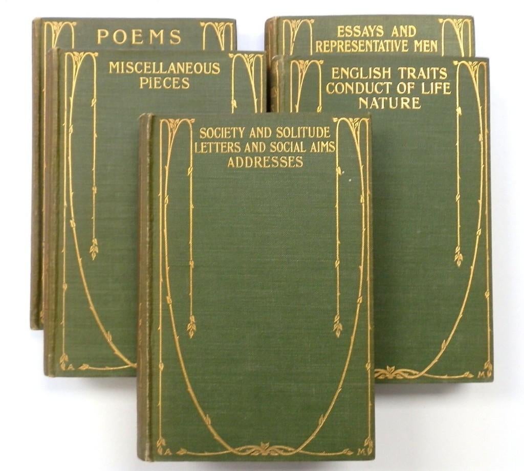 The Works of Ralph Waldo Emerson: Volume I-V Complete, Boeken, Gelezen, Amerika, Ralph Waldo Emerson, Ophalen of Verzenden