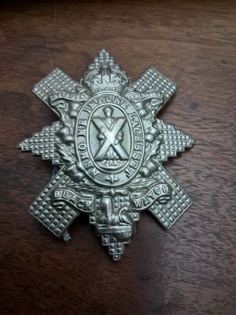 Embleem Royal Highlanders WO l, Verzamelen, Ophalen of Verzenden, Engeland, Embleem of Badge