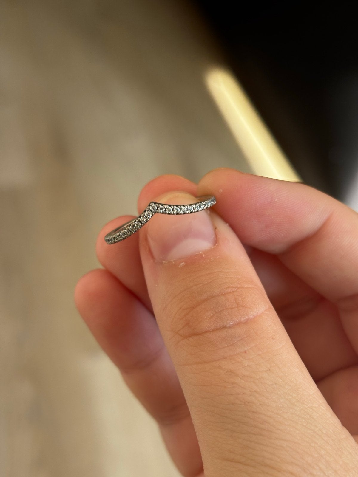Pandora wishbone ring maat 56 / zilver, Ophalen of Verzenden, Zo goed als nieuw, 17 tot 18, Dame