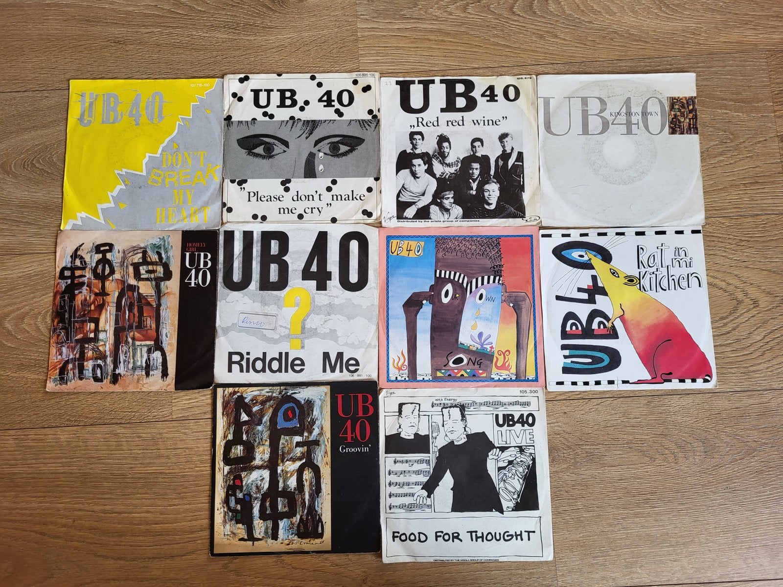 UB 40  7inch 10 stuks, Ophalen, Zo goed als nieuw, Pop
