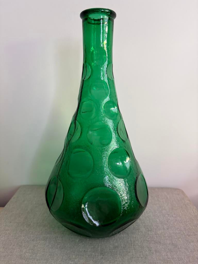 Midcentury modern vintage Italiaans design Empoli karaf, Antiek en Kunst, Antiek | Glas en Kristal, Ophalen of Verzenden