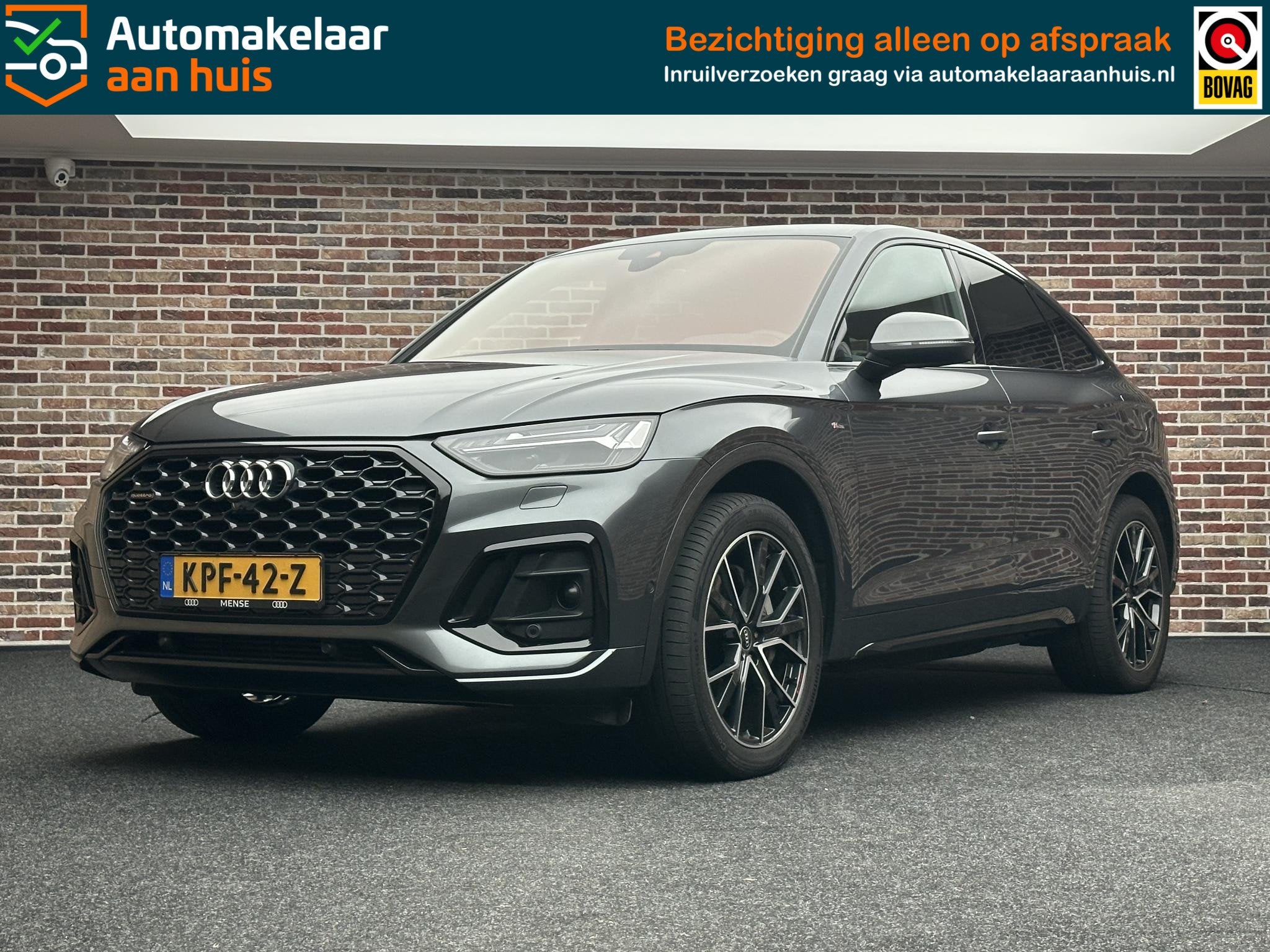 Audi Q5 Sportback 55 TFSI e S edition S-line | B&O | 360 cam, Auto's, Audi, Automaat, 14 kWh, Gebruikt, 4 cilinders