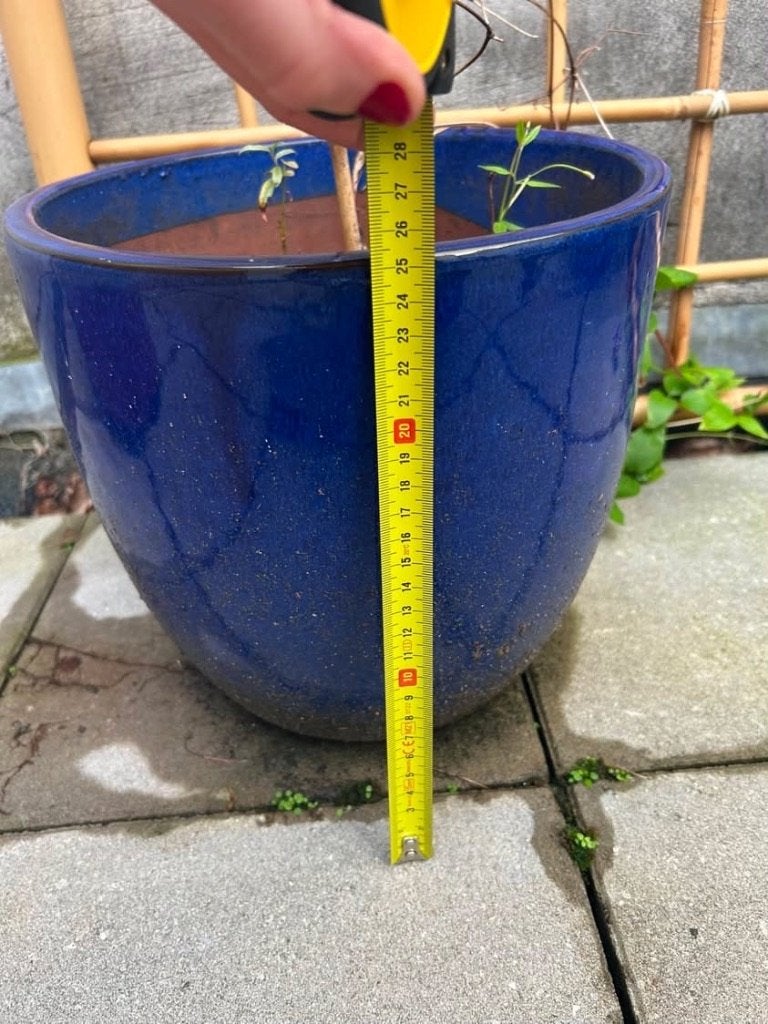 Bloempot buiten, Tuin en Terras, Rond, Zo goed als nieuw, Minder dan 40 cm, Ophalen