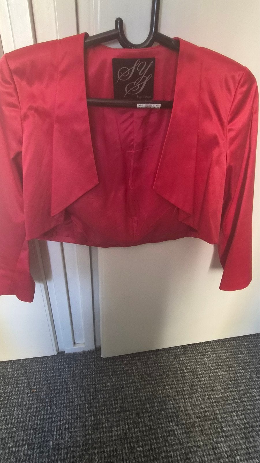 Rood bolero jasje van SY by Steps, maat 38, Maat 38/40 (M), SY by Steps, Ophalen of Verzenden, Zo goed als nieuw