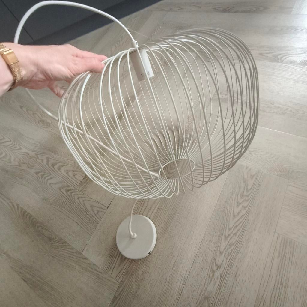 Gratis! Hanglamp Vic beige Karwei, Ophalen, Zo goed als nieuw, Rond