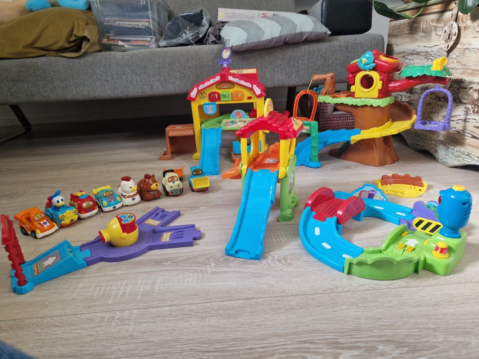 VTech Toet Toet Auto's en Zoef Zoef Dieren Speelset, Ophalen, Gebruikt
