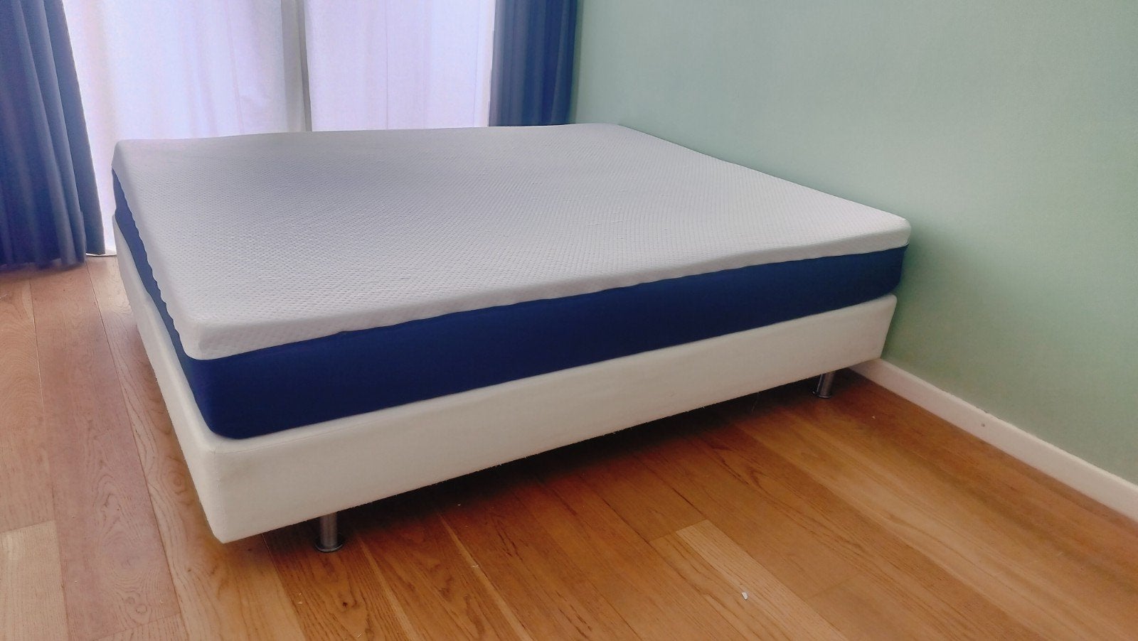 Matt Sleeps matras met Ikea Sultan bedbodem - 160x200 cm, Ophalen, Gebruikt, Tweepersoons, Matras